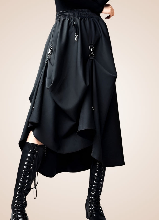 Steampunk Goth Pleated Skirt - Steampunk Australia