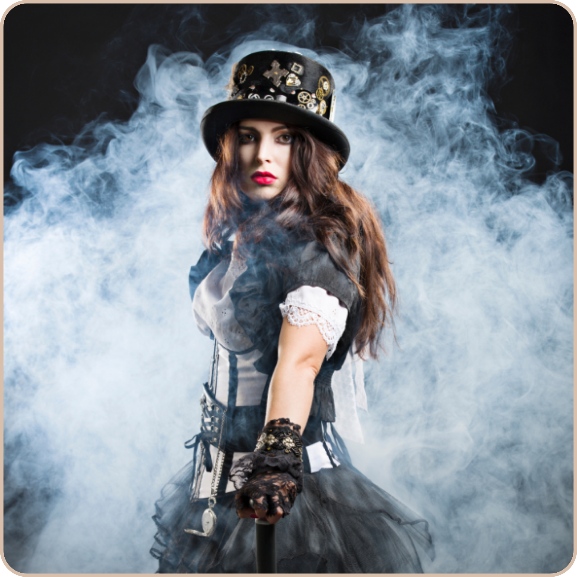 Australian steampunk gothic apparel collection. Explore unique clothing and accessories.