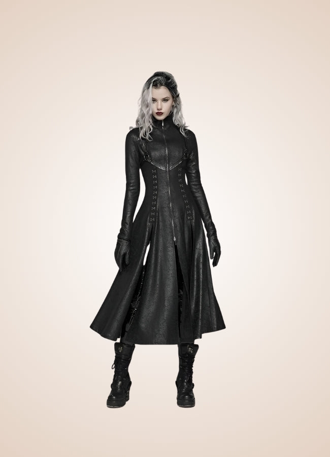 Steampunk Gothic High Collar Coat - Steampunk Australia
