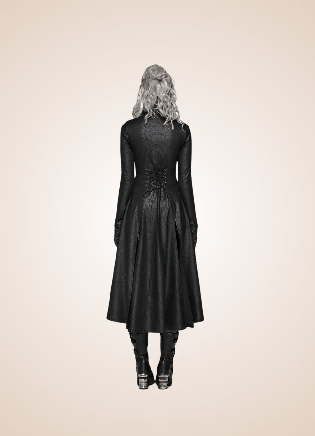 Steampunk Gothic High Collar Coat - Steampunk Australia