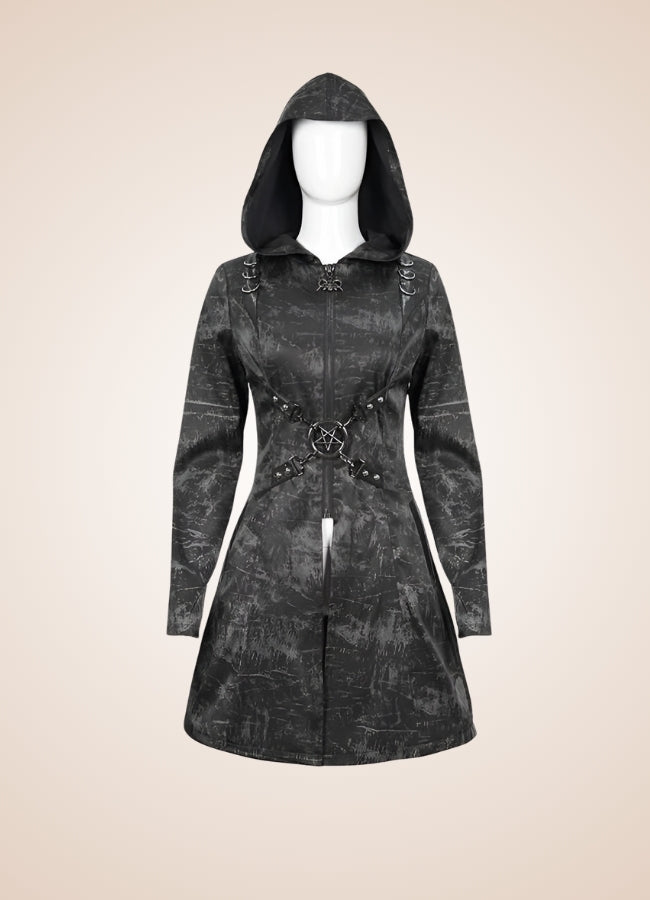 Steampunk Gothic Hooded Jacket - Steampunk Australia