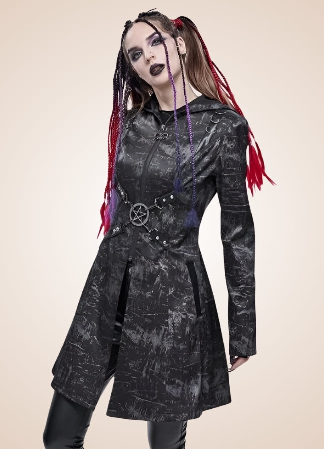 Steampunk Gothic Hooded Jacket - Steampunk Australia
