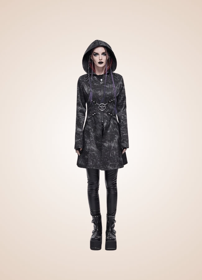 Steampunk Gothic Hooded Jacket - Steampunk Australia