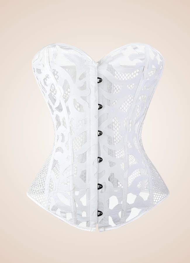 Steampunk Gothic Mesh Corset - Steampunk Australia