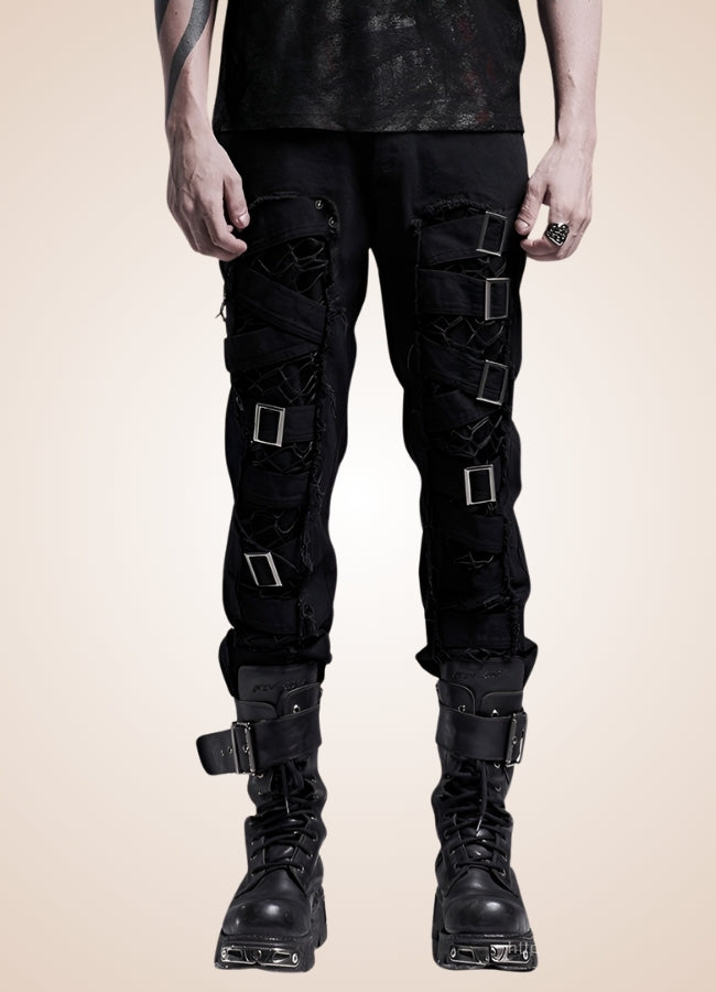 Steampunk Gothic Slim Fit Pants - Steampunk Australia