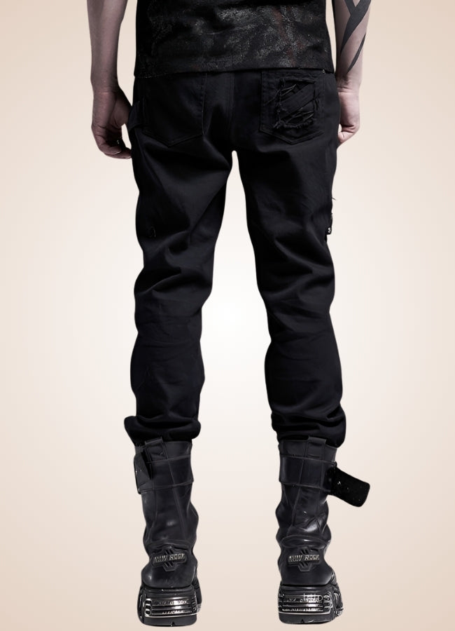 Steampunk Gothic Slim Fit Pants - Steampunk Australia