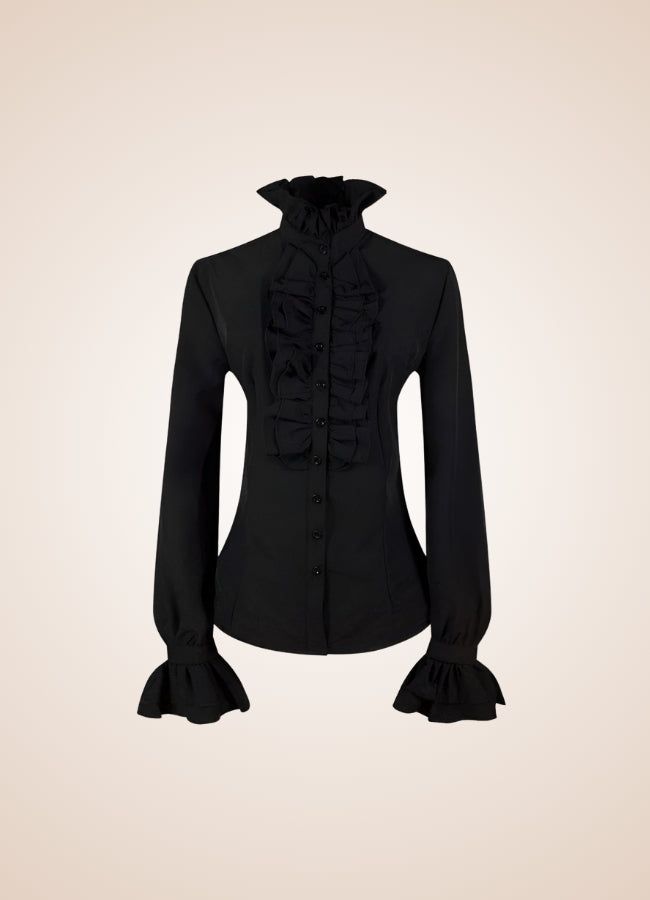 Steampunk High Collar Shirt - Steampunk Australia