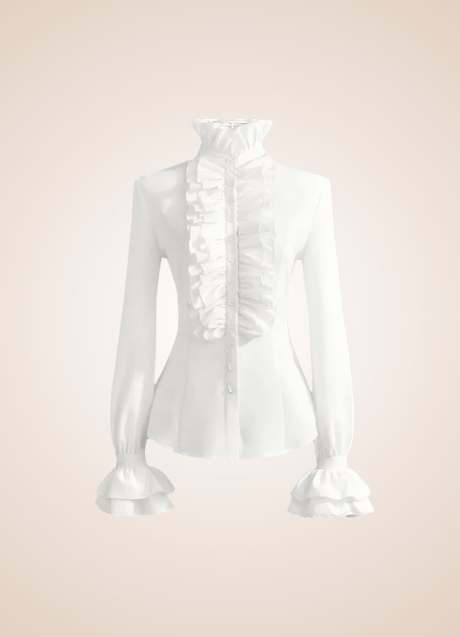 Steampunk High Collar Shirt - Steampunk Australia