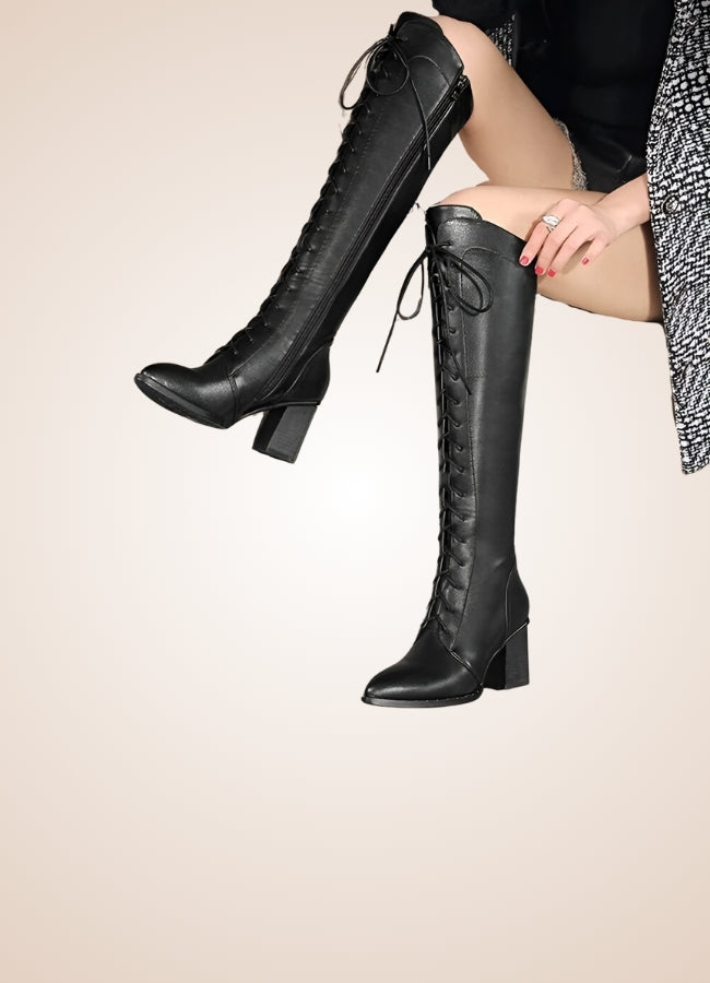 Steampunk High Knee Chunky Boots - Steampunk Australia