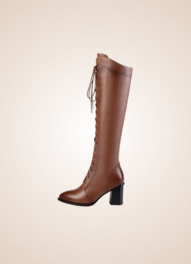 Steampunk High Knee Chunky Boots - Steampunk Australia