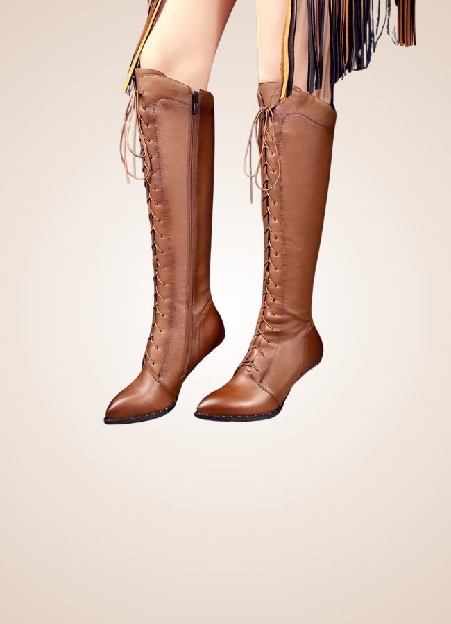 Steampunk High Knee Chunky Boots - Steampunk Australia