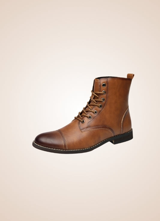 Steampunk High Top Leather Boots - Steampunk Australia