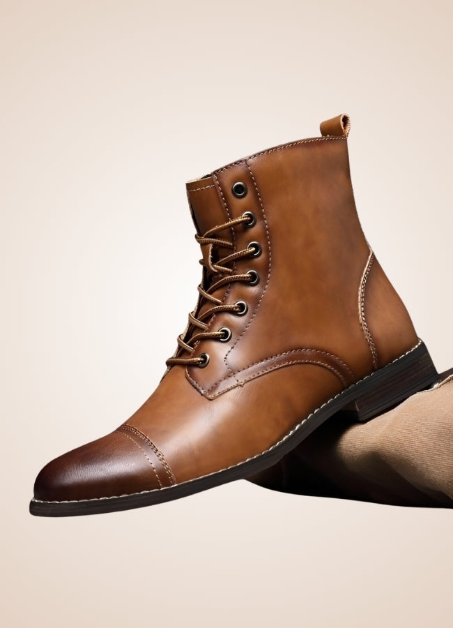 Steampunk High Top Leather Boots - Steampunk Australia