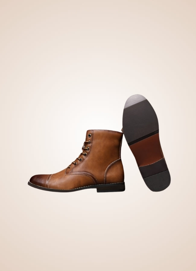 Steampunk High Top Leather Boots - Steampunk Australia