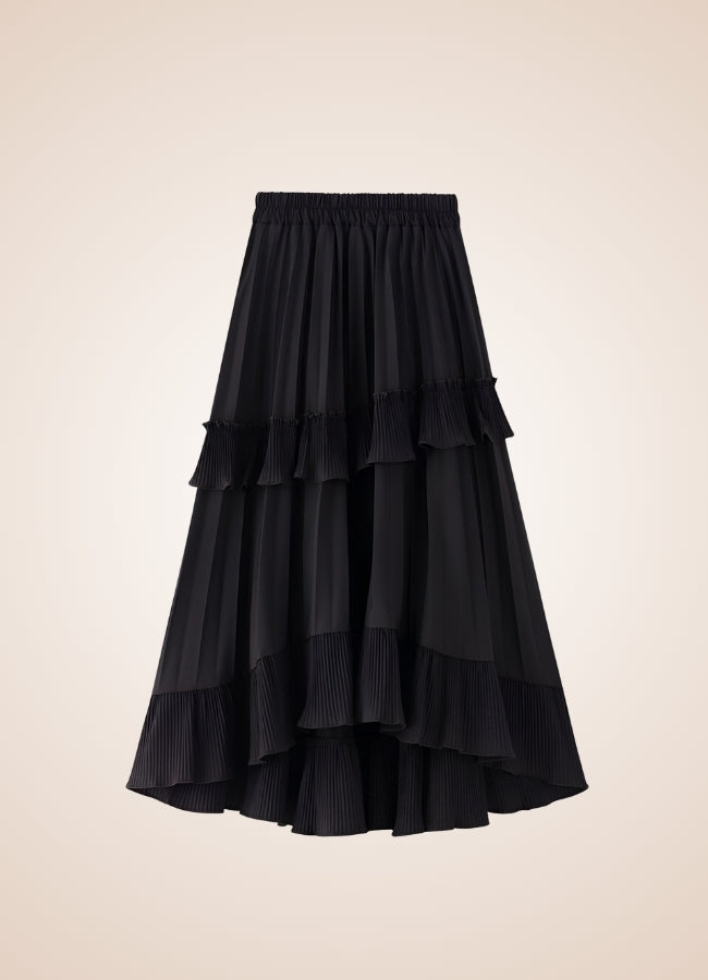 Steampunk High Waist Layered Skirt - Steampunk Australia