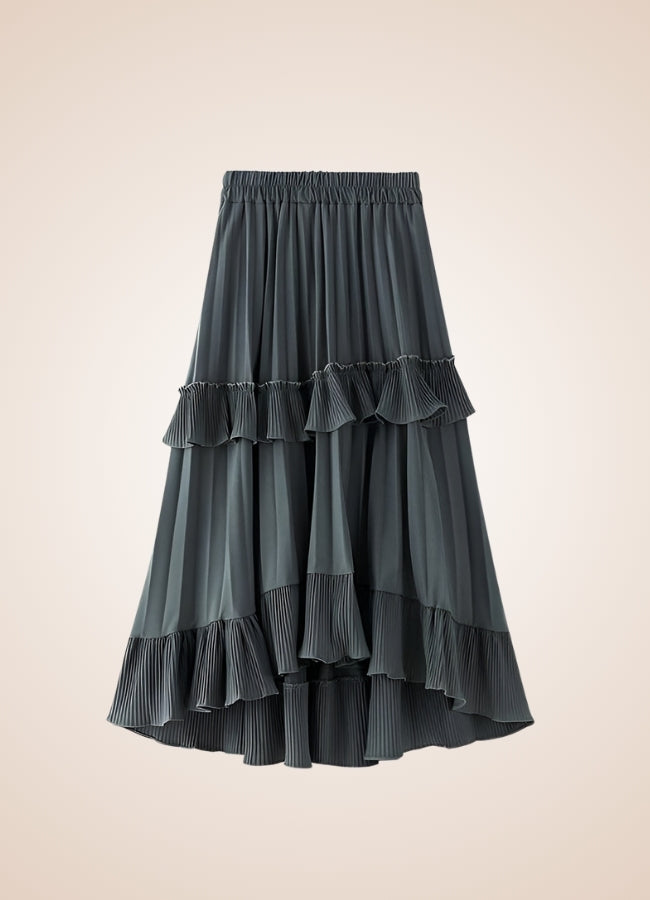 Steampunk High Waist Layered Skirt - Steampunk Australia