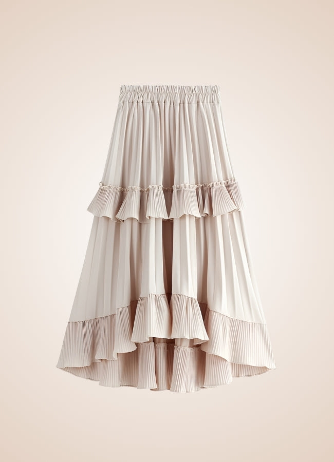 Steampunk High Waist Layered Skirt - Steampunk Australia
