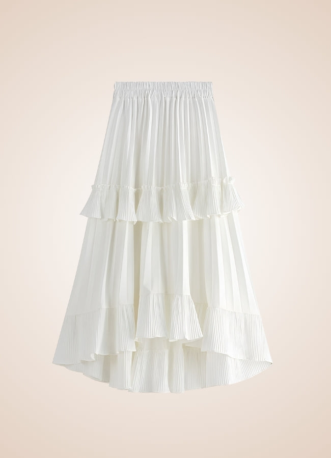Steampunk High Waist Layered Skirt - Steampunk Australia