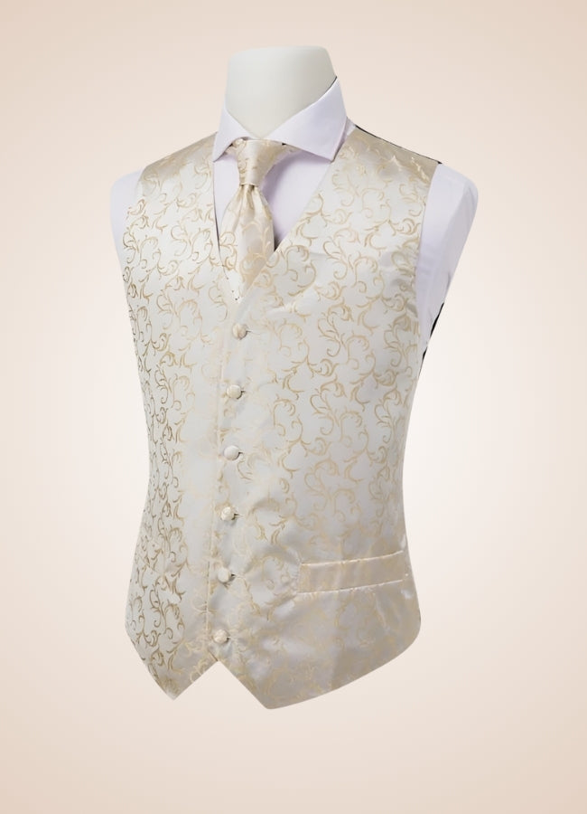 Steampunk Ivory Suit Vest - Steampunk Australia