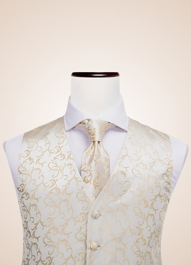 Steampunk Ivory Suit Vest - Steampunk Australia