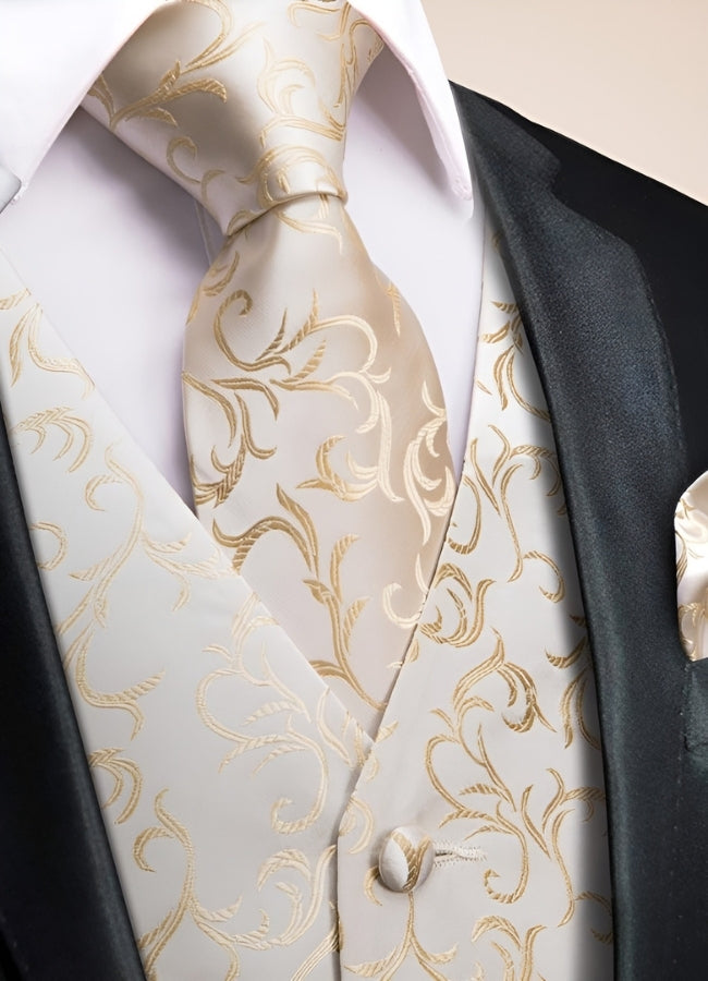 Steampunk Ivory Suit Vest - Steampunk Australia