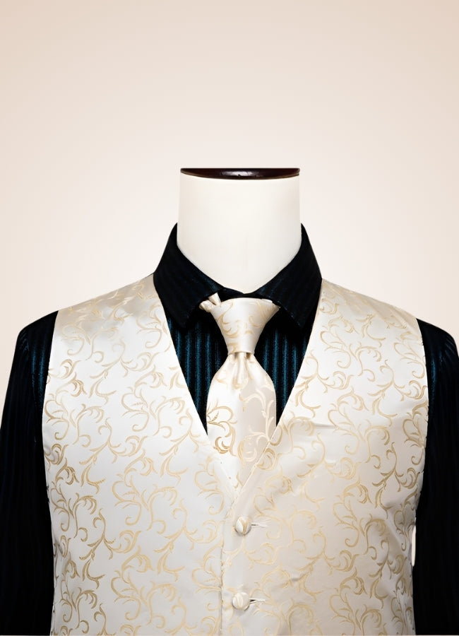 Steampunk Ivory Suit Vest - Steampunk Australia
