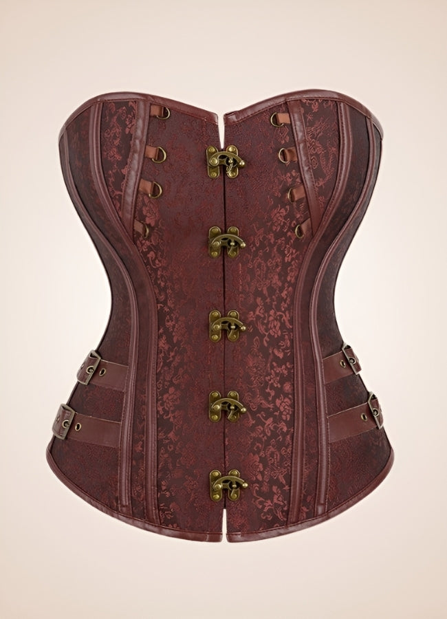 Steampunk Jacquard Corset - Steampunk Australia
