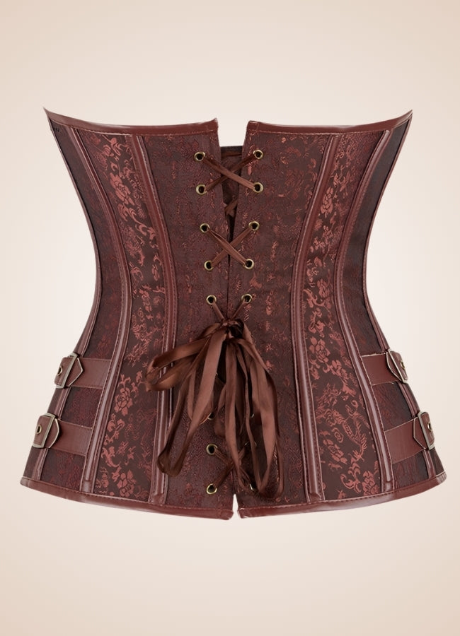 Steampunk Jacquard Corset - Steampunk Australia