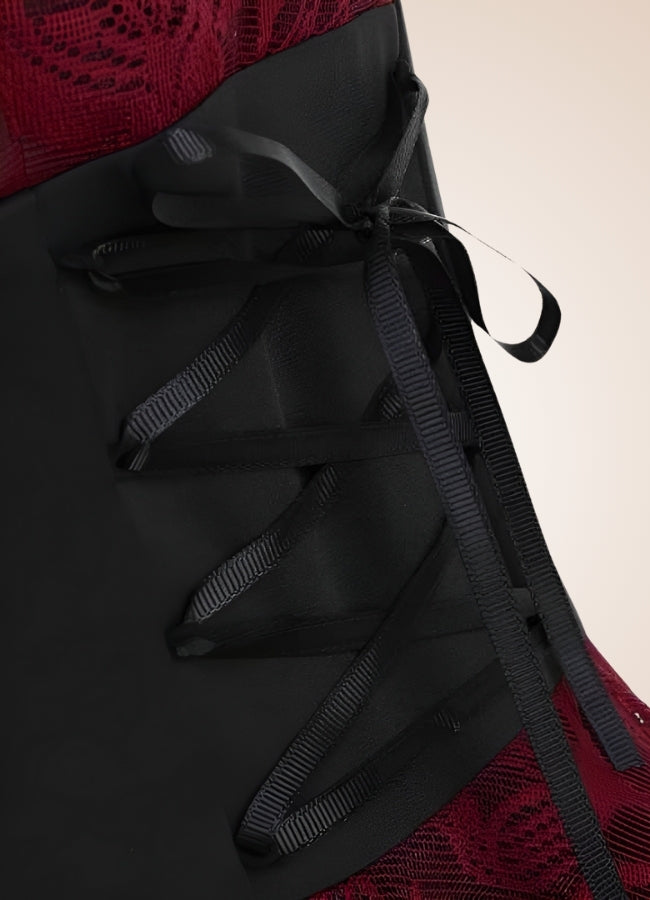 Steampunk Lace Hollow Out Dress - Steampunk Australia