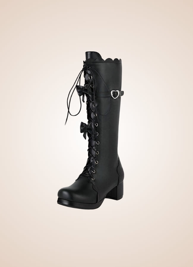Steampunk Lace Up Lolita Boots - Steampunk Australia