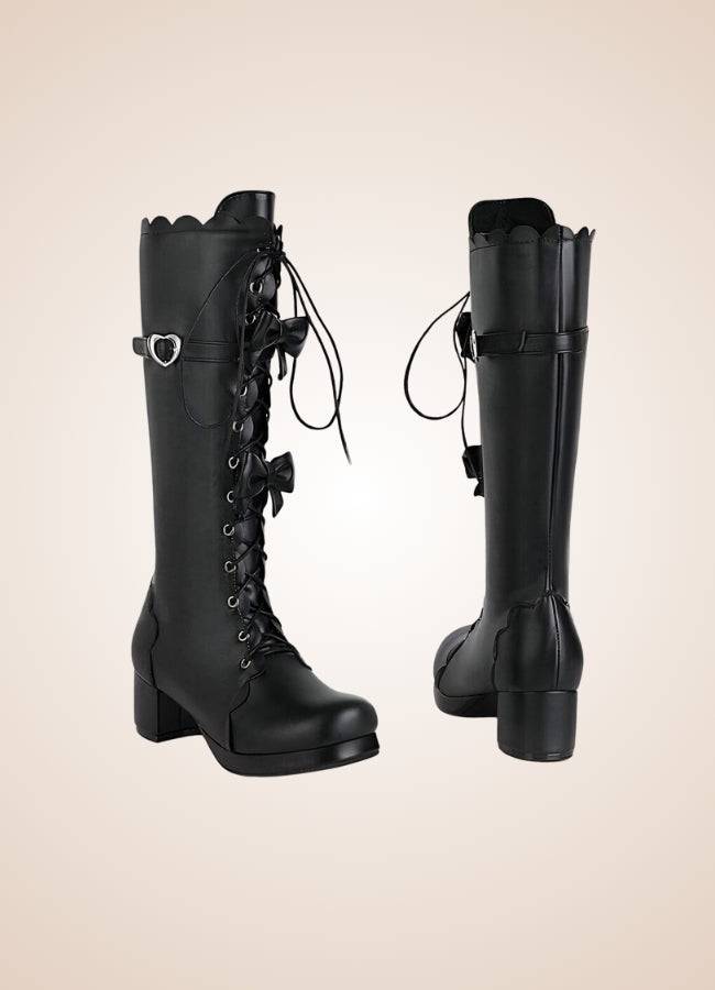 Steampunk Lace Up Lolita Boots - Steampunk Australia
