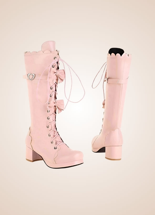 Steampunk Lace Up Lolita Boots - Steampunk Australia