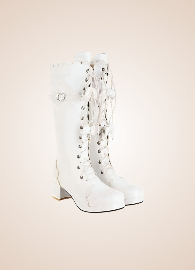 Steampunk Lace Up Lolita Boots - Steampunk Australia