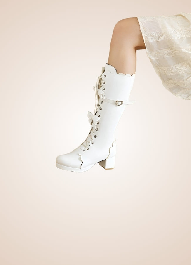 Steampunk Lace Up Lolita Boots - Steampunk Australia