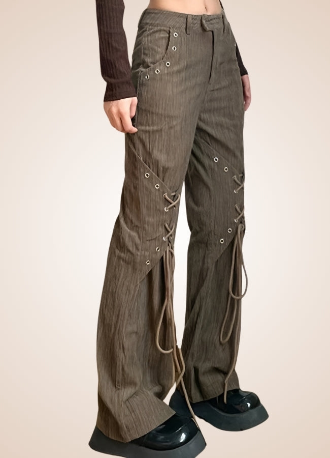 Steampunk Lace Up Pants - Steampunk Australia