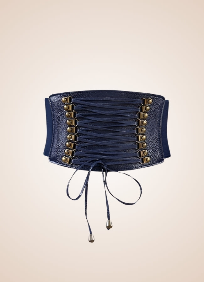 Steampunk Leather Belt Corset - Steampunk Australia