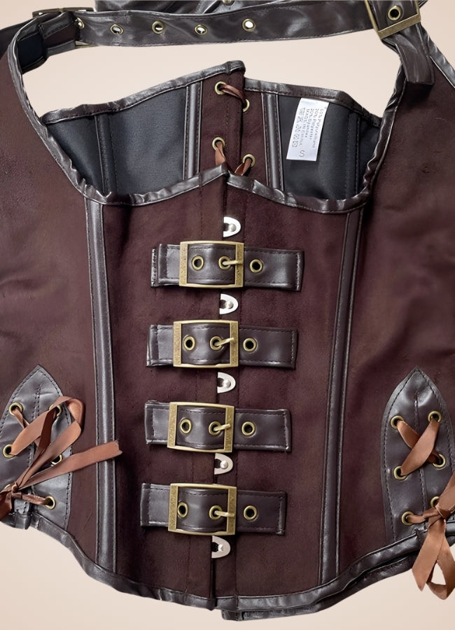 Steampunk Leather Corset - Steampunk Australia