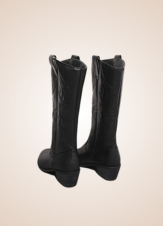 Steampunk Leather Cowboy Boots - Steampunk Australia