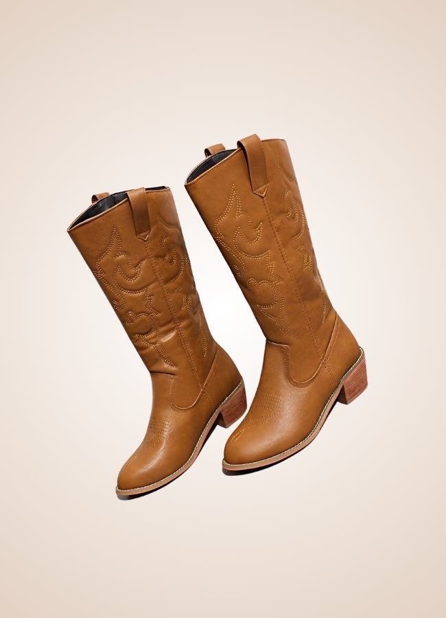 Steampunk Leather Cowboy Boots - Steampunk Australia
