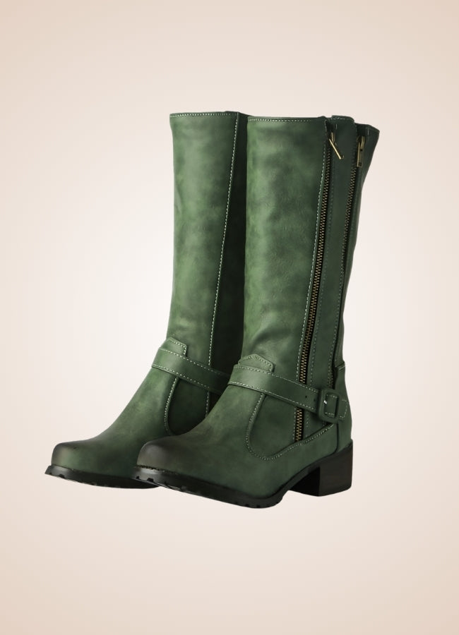 Steampunk Low Block Heel Boots - Steampunk Australia