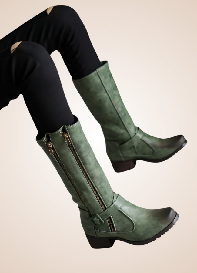 Steampunk Low Block Heel Boots - Steampunk Australia