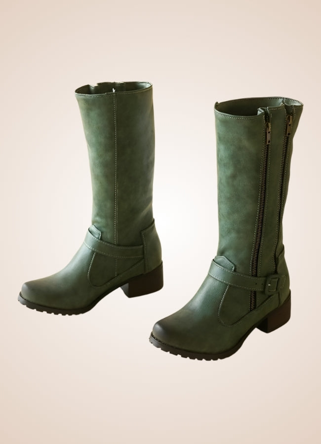 Steampunk Low Block Heel Boots - Steampunk Australia