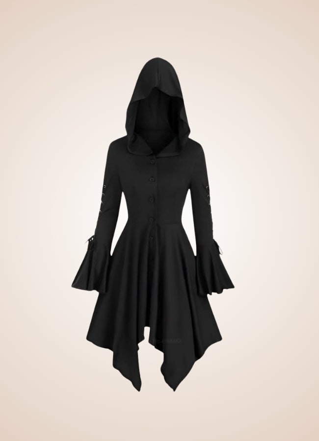Steampunk Medieval Hooded Dress - Steampunk Australia