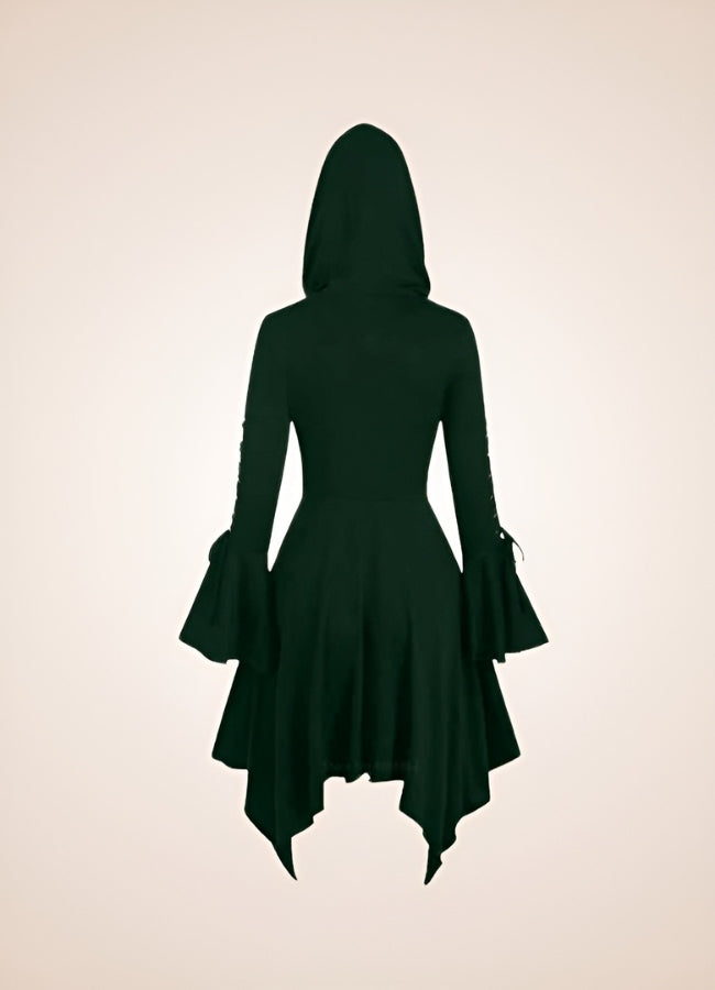 Steampunk Medieval Hooded Dress - Steampunk Australia