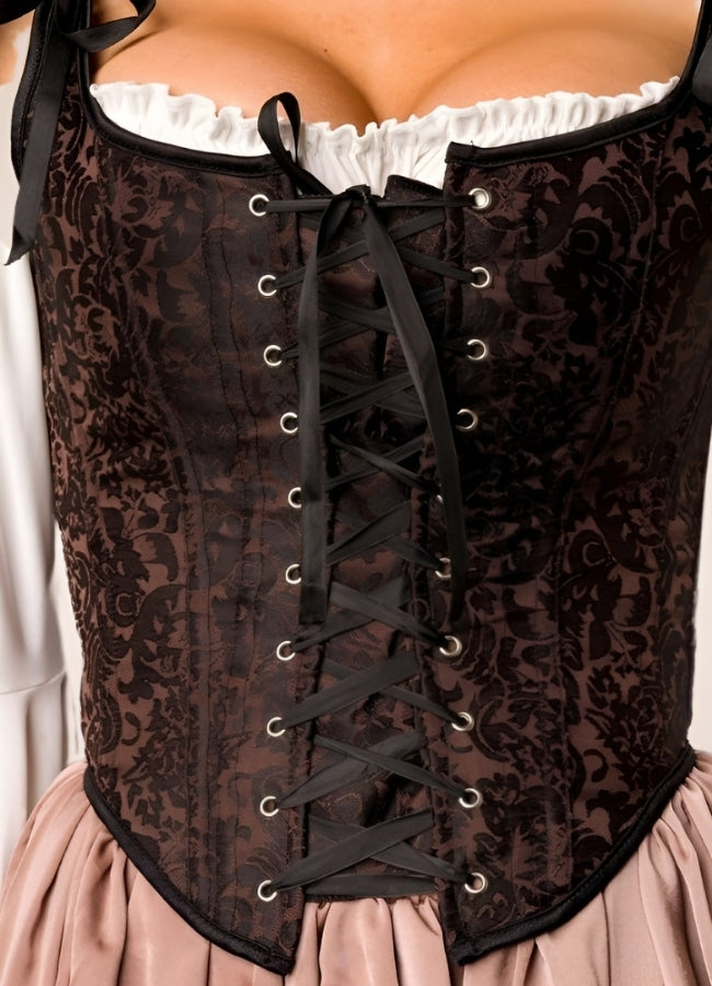 Steampunk Medieval Lace Corset - Steampunk Australia