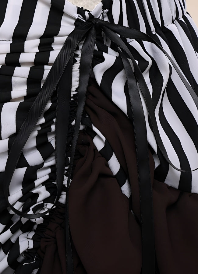 Steampunk Medieval Stripped Skirt - Steampunk Australia