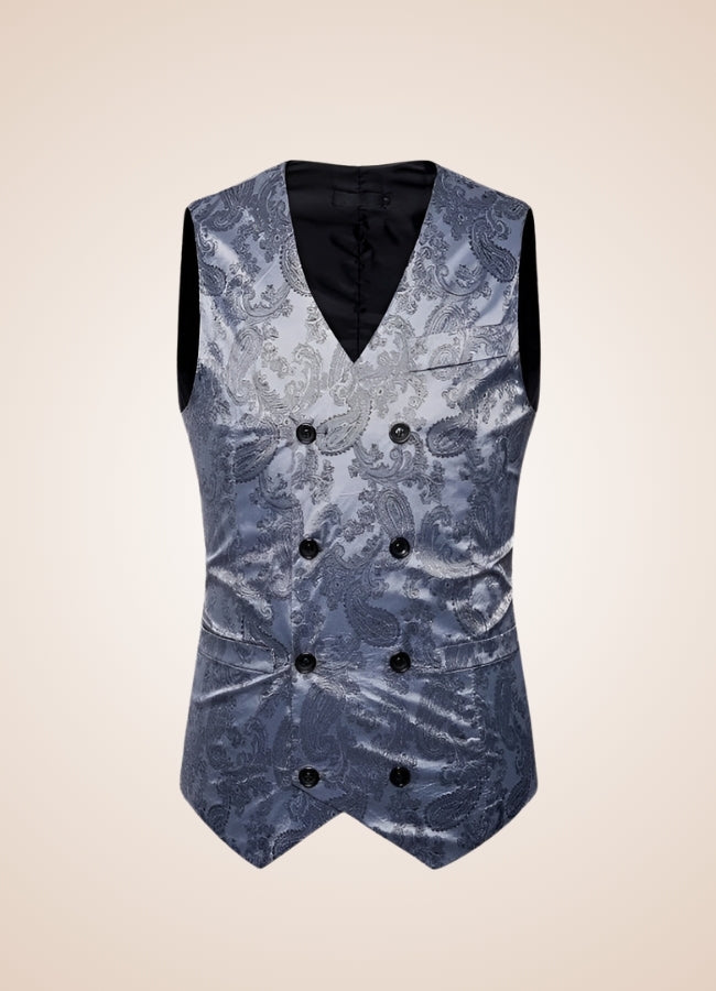 Steampunk Men Silk Vest - Steampunk Australia