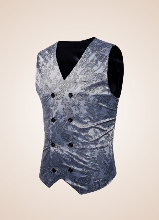 Steampunk Men Silk Vest - Steampunk Australia