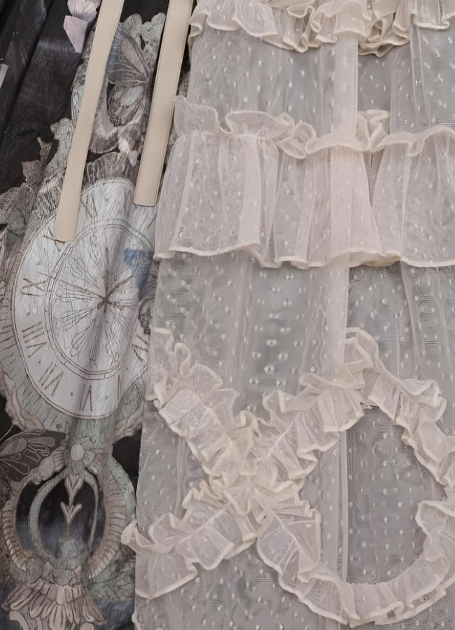 Steampunk Mesh Lolita Skirt - Steampunk Australia
