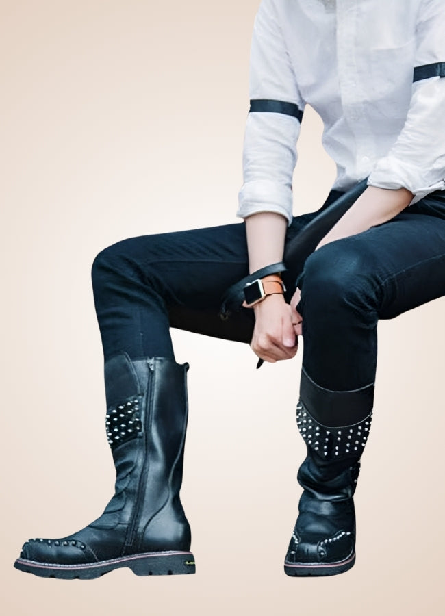 Steampunk Motorcycle Boots - Steampunk Australia